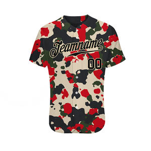 Meilleure vente d'uniformes de baseball pour hommes Maillot de baseball cousu à demi-manches avec nom et numéro d'équipe personnalisés - Product Image 3