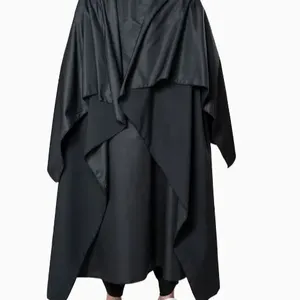 Chất lượng cao Salon CAPE, màu đen. Salon gown