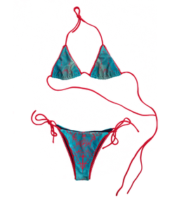 ชุดบิกินี่ลายเสือเซ็กซี่เอวสูงชุดว่ายน้ำสตรีชุดบิกินี่แบบปรับแต่งได้ - Product Image 1