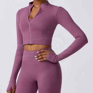 Conjunto de Yoga de 3 Piezas para Mujer, Ropa Deportiva Profesional de Fábrica, Secado Rápido, Transpirable, con Patrón Sólido sin Costuras - Product Image 3