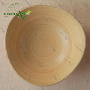 ชุดชามสลัดไม้ไผ่ธรรมชาติหรูหราเคลือบแลคเกอร์แบบใช้แล้วทิ้งเครื่องครัวสำหรับปาร์ตี้คลาสสิกแบบหรูหราขายส่งอาหาร - Product Image 2