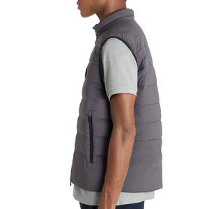 Chaleco acolchado personalizado de alta calidad para hombre, cálido, de calle, suave, de poliéster, MATERIAL PERSONALIZADO, ropa de calle, chaqueta sin mangas - Product Image 3