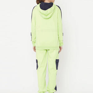 Femmes XL taille nouveau Style hiver Jogging costume personnalisé décontracté hauts courte longueur col montant solide impression sac contrastant - Product Image 4