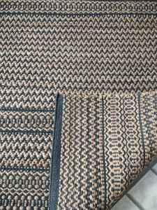 Elegant Lightweight Hand-Woven Jute Dhurrie Modern Stripes Design Flat Weave Technique for All Interiors <b>Door</b> <b>Mats</b> Handmade - Product Image 3