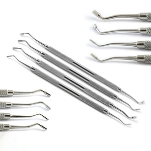 Juego de 3 Instrumentos Dentales Manuales de Acero Inoxidable para Obturaciones de Composite Plano, con Puntas Recubiertas de Titanio - Product Image 5