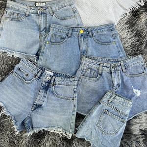 Summe Men's Vintage Wash Denim <b>Shorts</b> Brand Ripped <b>Y2K</b> Streetwear Polyester Material Adults Made in BD Stock Lot - Product Image 3