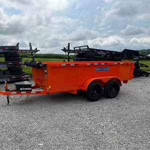 Livraison gratuite 6X12 10000 GWR Remorque à benne basculante Pompe 12V pour le travail et l'agriculture Compacte, solide et facile à remorquer - Product Image 1