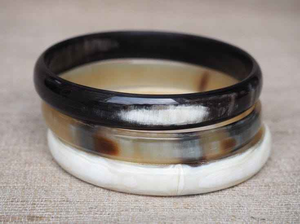 Bracelet en corne de bijoux de buffle d'eau/vache de nouvelle conception avec des bijoux de mode en laiton faits à la main en Inde - Product Image 3