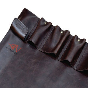 High Quality Leather Chef Tool <b>Rolling</b> Bag OEM Custom Design Adjustable Strap Storing Pouch - Product Image 3
