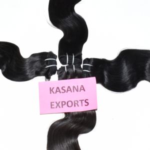 Extensions de cheveux pour femmes, 100% naturelles, couleur noire indienne, cuticules alignées, vague profonde, tissage lâche, boucles brutes, vente en gros, fabricants - Product Image 2