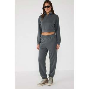 Sudadera corta sin mangas con cierre de cremallera Charcoal Daily - Product Image 4