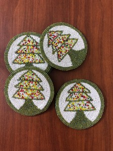 Juego de posavasos de madera de nogal hechos a mano de alta calidad, accesorios de cocina de corcho con caja de regalo de madera Natural, alfombrillas y almohadillas - Product Image 4