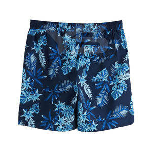 Pantalones cortos de sublimación de poliéster 100% con cierre de cordón estilo informal transpirable frente logotipo personalizado corto - Product Image 1