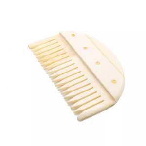 Viking Buffalo Bone Hair Comb Carved Flower <b>Style</b> for Fashion-Forward <b>Head</b> Massage Scraping Natural Indian Bone Material - Product Image 3