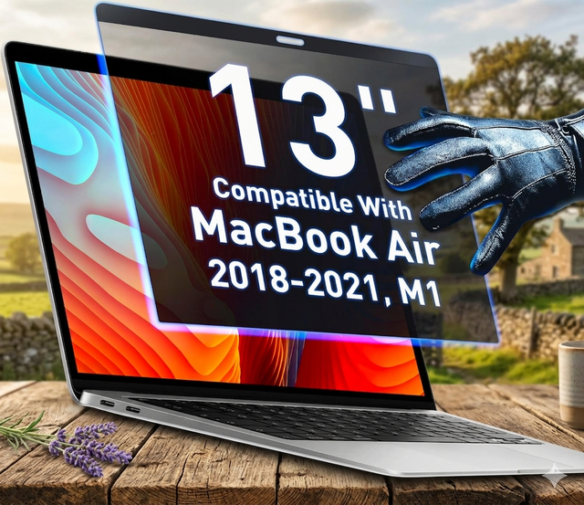 Magnetic Soft PET Privacy Screen Protector for MacBook Pro 13.3 Inch 2018-2021 Removable Laptop A1932 A2179