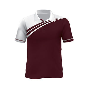 Camisetas Polo de Golf OEM para Hombre, Corte Ajustado, 100% Poliéster, Uniforme de Trabajo, Deportivas, Transpirables, con Logotipo Personalizado - Product Image 1