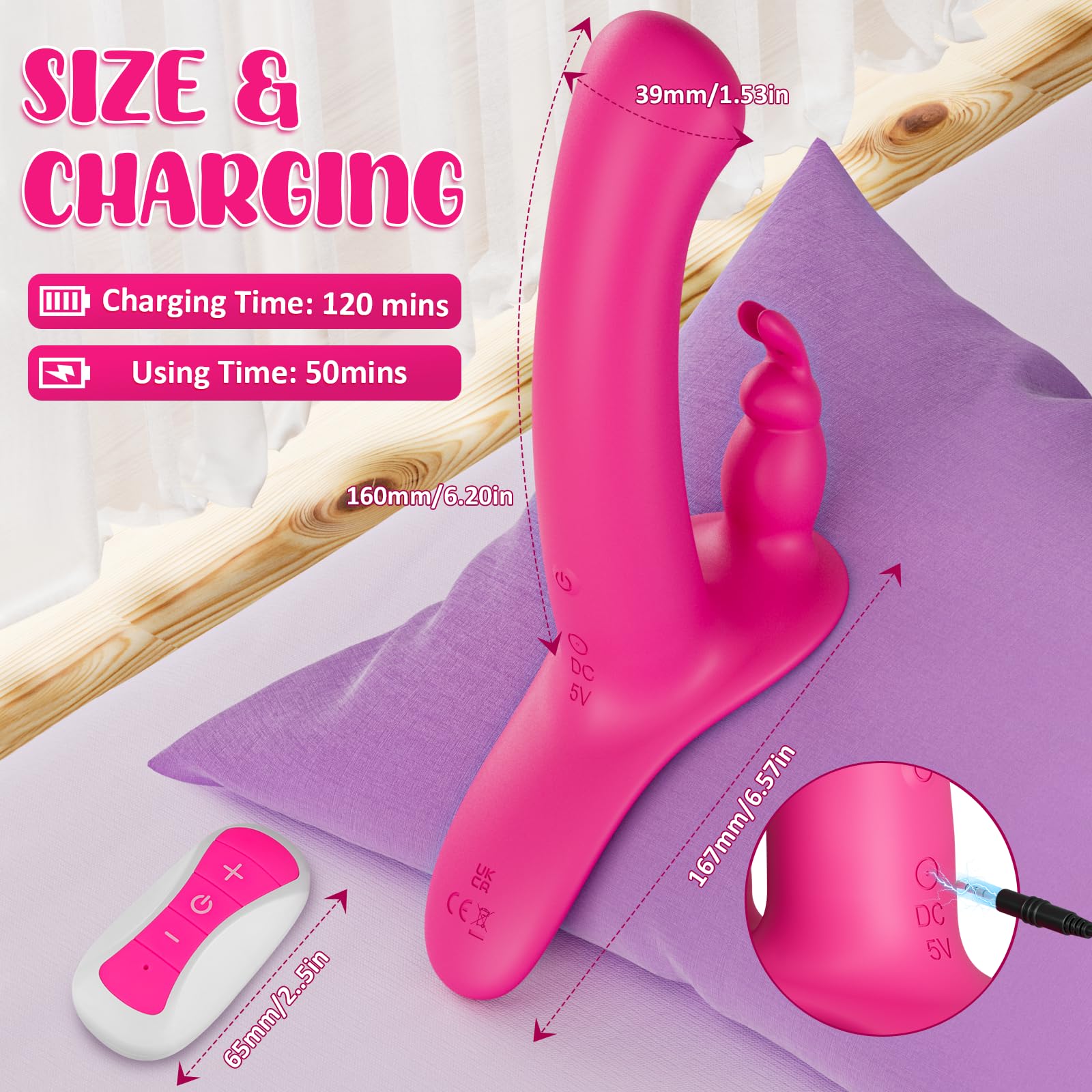 red garter belt lingerie 3-in-1 Silicone Realistic Strapless Double Dildo Couple Vibrator with 10  Vibration Modes Remote Control (8.66inch*1.37inch) main image 1