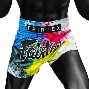 Shorts de Muay Thai Fair tex imprimés par sublimation 2025, shorts d'entraînement personnalisés pour la salle de sport, imprimés avec fonction extensible MS-BS-37 - Product Image 3