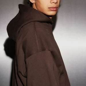 Sudaderas con capucha de peso pesado de otoño e invierno, felpa impresa personalizada y color sólido grueso, marca de moda para hombres personalizada - Product Image 5