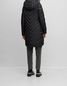 2025 Vendedor superior de alta calidad OEM para mujer chaqueta acolchada hecha en fábrica impermeable delgada de talla grande cuello alto largo algodón acolchado - Product Image 5