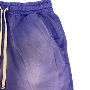 Shorts de course décontractés pour hommes, taille élastique de haute qualité, tie-dye, poches latérales, respirants, séchage rapide, toile polyester/coton, adulte - Product Image 5