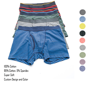 Calzoncillos bóxer de algodón para hombre, ropa interior estampada transpirable con mosca abierta, Bóxer Sexy elástico suave para adultos - Product Image 2