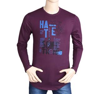 T-shirt à manches longues pour hommes - Violet - Product Image 3