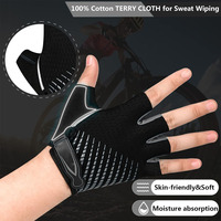 Vente en Gros de Fitness Respirant Ventilé Demi Doigt Haltérophilie Exercice Sports Workout Racing Bicyclette Cyclisme Gym Gants Hommes