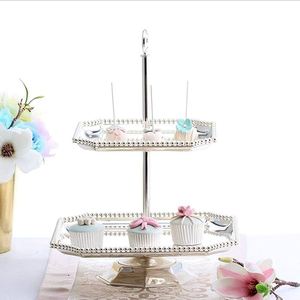 High Quality Anti-Slip Classical Style <b>White</b> Color Top Metal <b>Cake</b> <b>Stand</b> and <b>Cake</b> Tray for Parties New Arrival Available Here - Product Image 4