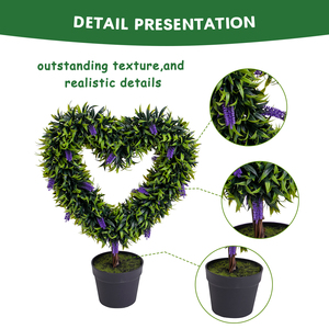 Tripla palla verde bosso topiaria vita come nataurale vero tocco fatto a mano simulazione piccolo albero in vaso per la casa - Product Image 3