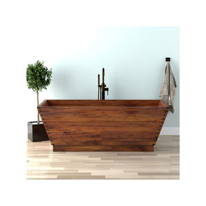 Bañera de madera barata independiente Bañera de madera Bañeras de madera Bañera de hidromasaje portátil Hotsale - Product Image 1