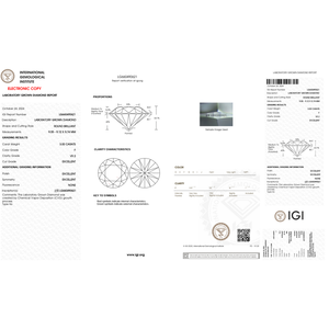 Diamante Cultivado en Laboratorio de 3.0 Quilates VS2/F, Corte Brillante Redondo, con Pulido EX, Certificado por IGI, para Elegantes Anillos de Diamantes - Product Image 2