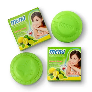 Super Soap Mena Lemon Soap Anti-bacterial Formula Deeply Cleansing Delicate Bubbles Induce And Soft To All Skin