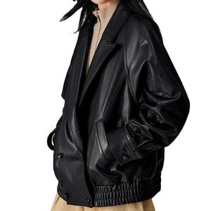 Chaqueta Acolchada de Piel de Oveja y Lona para Mujer, de Alta Calidad, Novedad, Casual, Impermeable, Personalizable OEM - Product Image 2