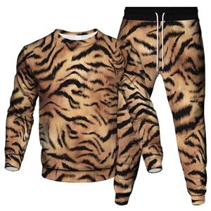 Chándal de Maternidad Unisex Estilo Vintage Personalizado, Transpirable, Ligero, Antiestático, con Estampado Animal de Leopardo y Serpiente - Product Image 4