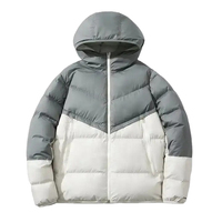 Vente en gros 2025 Manteau en duvet de nylon décontracté de haute qualité pour hommes, veste à bulles avec logo personnalisé pour l'hiver et l'extérieur