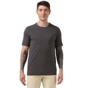 Camiseta Slub masculina casual - Tecido de algodão macio com um visual texturizado exclusivo, perfeito para uso diário