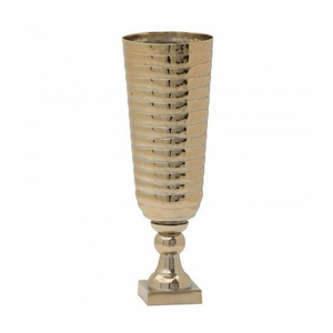 Vase de table moderne en aluminium fini cuivre de qualité, fabriqué à la main, haut de gamme, vase à fleurs décoratif haut de gamme, vente à chaud au meilleur prix - Product Image 4