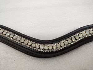 Bande de front en cristal réglable de conception unique pour des chevaux bande de front en cuir réglable pour des chevaux à vendre pour l'exportation pour la vente en gros - Product Image 4