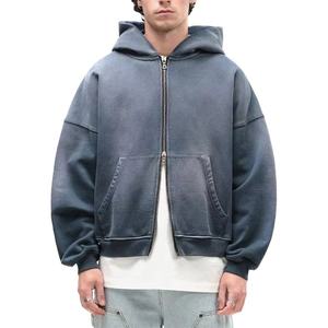 Vente en gros de sweats à capuche pour hommes, respirants, de qualité supérieure, personnalisés, en coton lourd 100%, à épaules tombantes - Product Image 1
