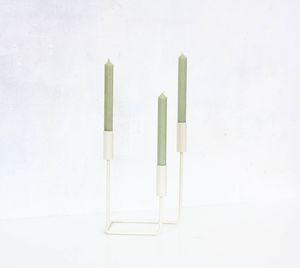 Modern Metal Candle <b>Stand</b> with Elegant Finish for Luxury Home Decor Centerpiece Styling - Product Image 1