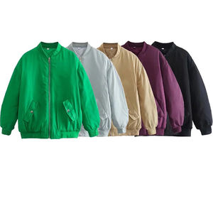 Blousons bombardiers personnalisables de haute qualité pour dames Usine directe Bas prix Meilleur prix Imprimé Peau de mouton Caractéristique durable - Product Image 1