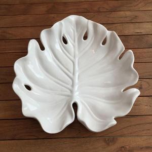 Luxe coquille plat émail blanc décoratif Fruits bonbons plateau de service petit décoration de la maison accessoires fêtes collations plat plateau - Product Image 2