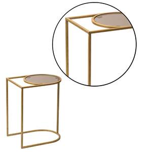 Mesa auxiliar plegable de latón y metal de diseño creativo, estilo tradicional redondo o cuadrado de alta calidad del fabricante de la India - Product Image 4