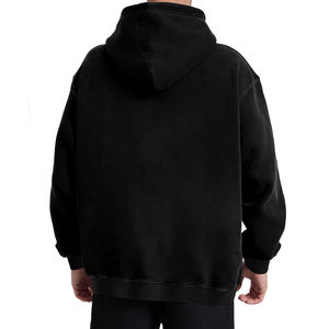 À la mode classique confortable hommes surdimensionné à capuche à manches longues 100% coton doux personnalisable Logo broderie pour l'hiver - Product Image 2