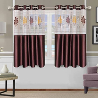 Vente en gros de rideaux en tissu fleurs pures et fraîches pour chambre à coucher salon rideaux de fenêtre avec œillets rideau Style Offre Spéciale AUS