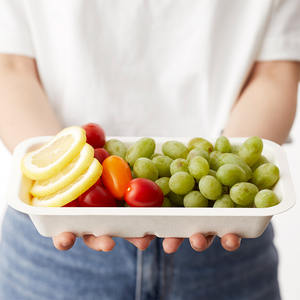 [NANU] [Squarebowl 95] Tazón Cuadrado Desechable de Pulpa Moldeada, Ecológico y Conveniente para 2 Personas, Materia Prima de Pulpa - Product Image 6