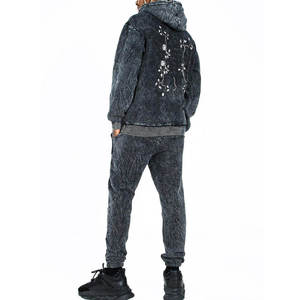 Casual Streetwear Men Tracksuit 100% Bamboo Fiber Breathable Low MOQ Best Quality <b>Cheap</b> Price <b>Jogger</b> Set Hoodie and Sweatpants - Product Image 2