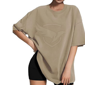 T-shirt surdimensionné de haute qualité à manches courtes Service OEM T-shirt surdimensionné Concevez votre propre logo T-shirt surdimensionné d'été - Product Image 3