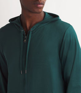 Men's Lightweight Zip Up Hoodie Long Sleeve Sweatshirt with Drawstring Casual Athletic Streetwear Jacket - Product Image 6